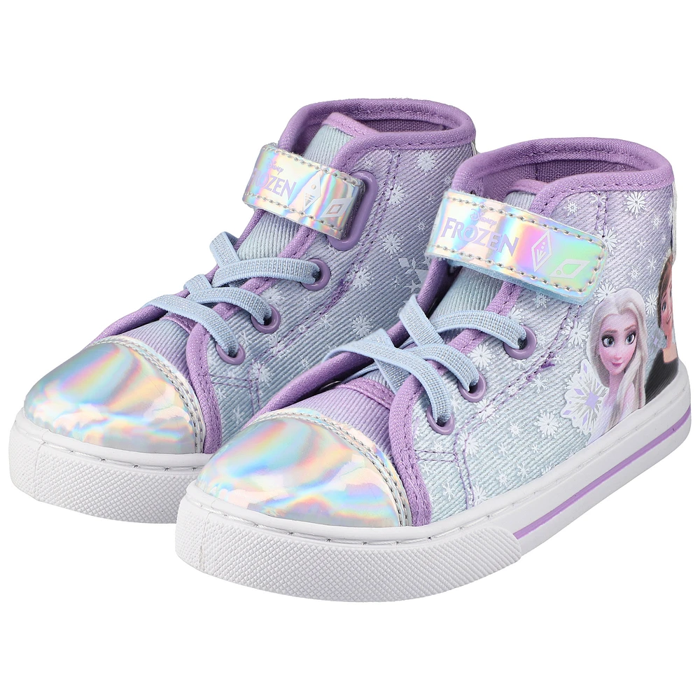 Girls Toddler Josmo Frozen Elsa & Anna High Top Sneakers