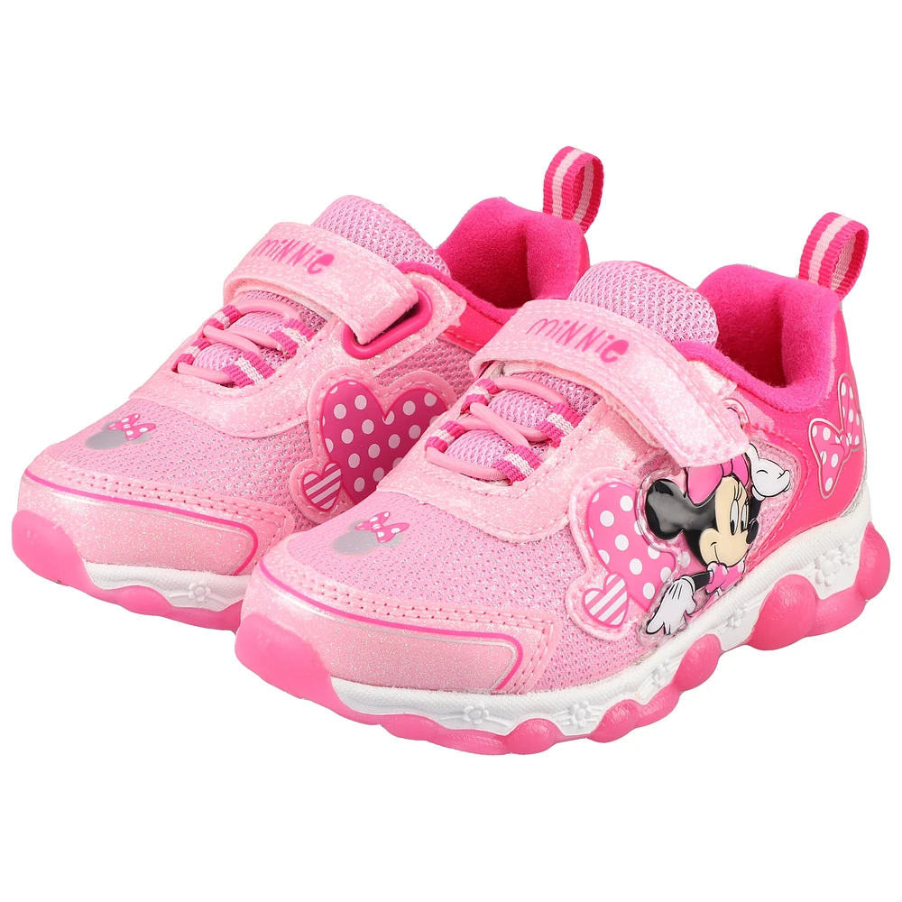 Girls Toddler Josmo Mickey & Friends Minnie Mouse Lighted Sneakers