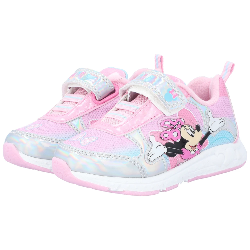 Toddler Josmo Silver Minnie Mouse Light-Up Shoes