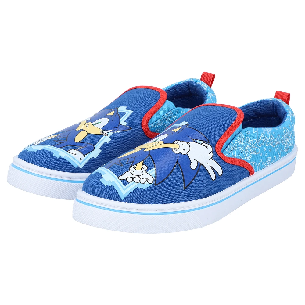 Youth Josmo Sonic the Hedgehog Slip-On Sneakers
