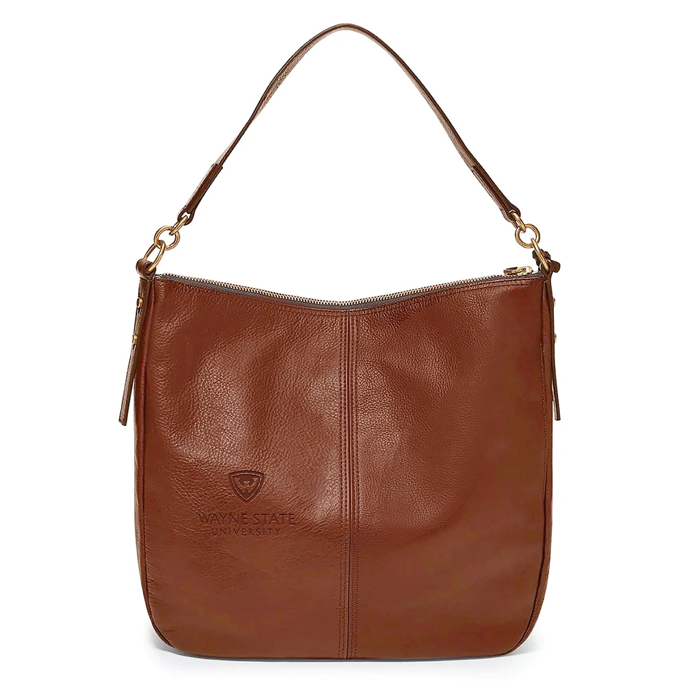 Fossil Brown Wayne State Warriors Jolie Hobo Bag