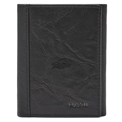 Fossil Black Rider Broncs Neel Extra Capacity Trifold Wallet