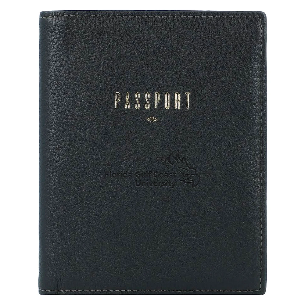 Fossil Florida Gulf Coast Eagles Travel RFID Passport Case