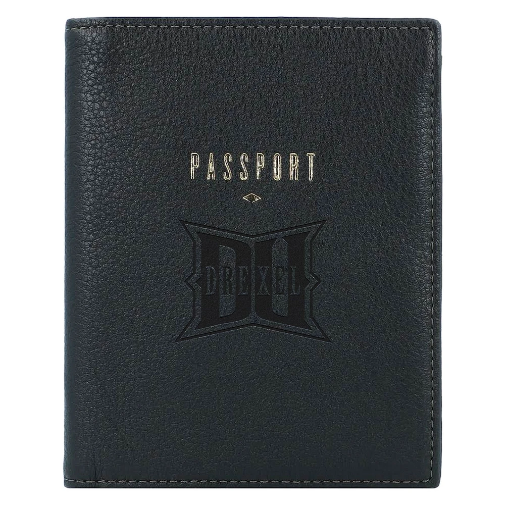 Fossil Drexel Dragons Travel RFID Passport Case