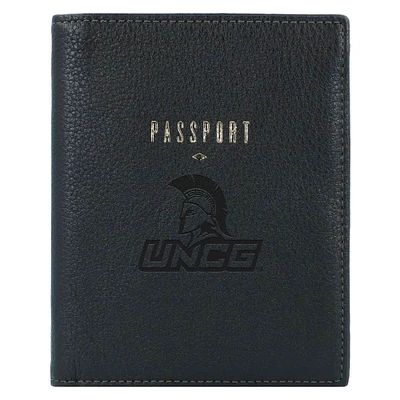 Fossil Black UNCG Spartans Travel RFID Passport Case