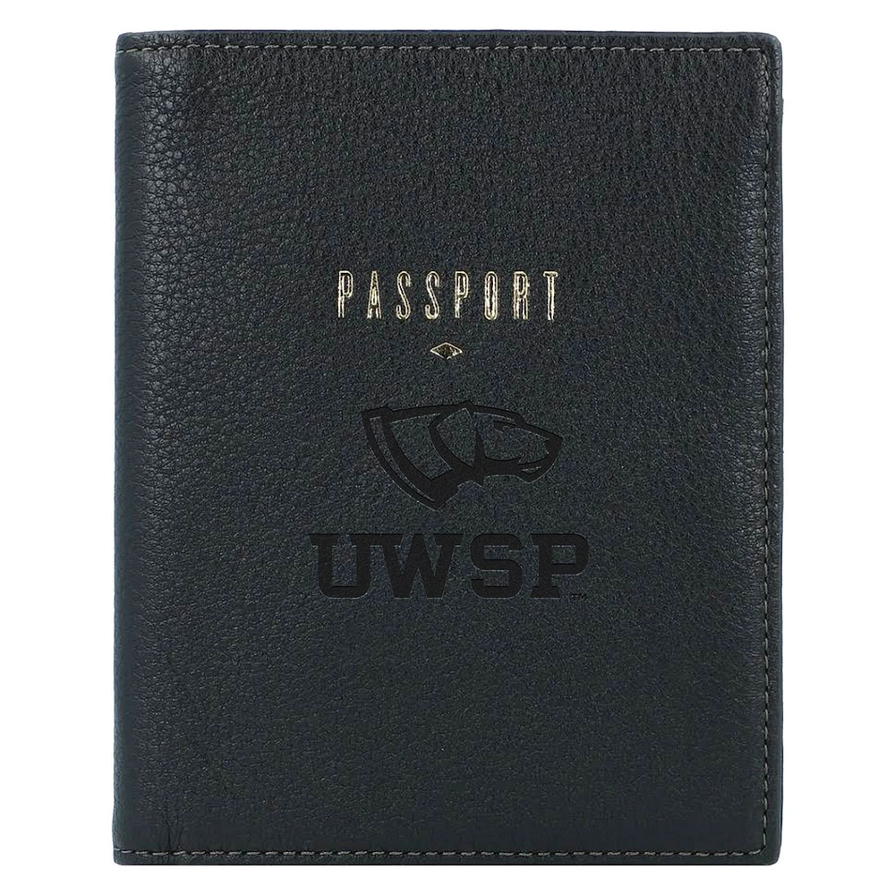 Fossil Wisconsin-Stevens Point Pointers Travel RFID Passport Case