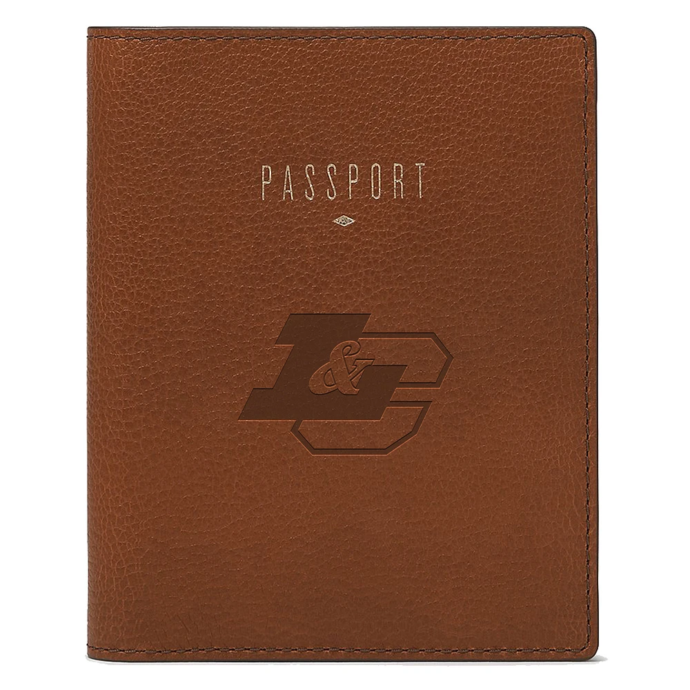 Fossil Brown Lewis & Clark College Pioneers Travel RFID Passport Case