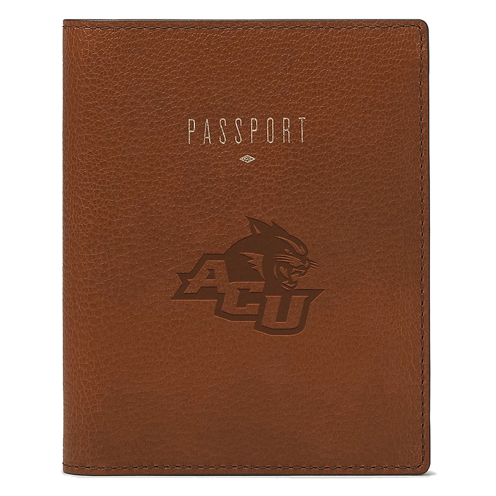 Fossil Brown Abilene Christian University Wildcats Travel RFID Passport Case