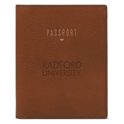 Fossil Brown Radford Highlanders Travel RFID Passport Case