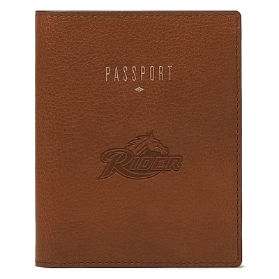 Fossil Brown Rider Broncs Travel RFID Passport Case