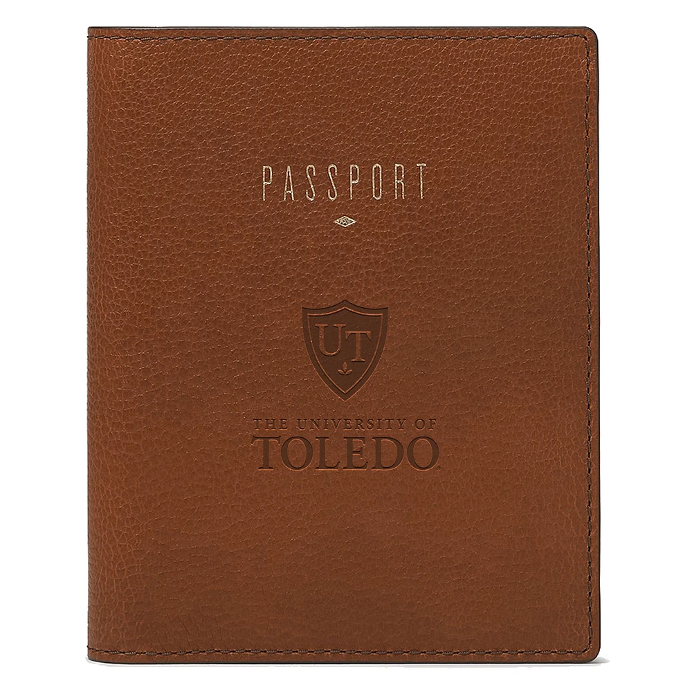 Fossil Brown Toledo Rockets Travel RFID Passport Case