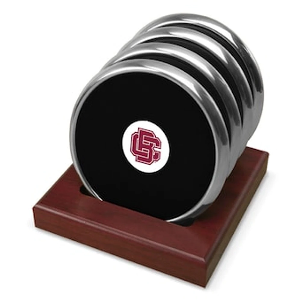 Silver Bethune-Cookman Wildcats Four-Piece Coaster Set
