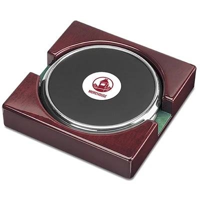 Silver Morehouse Maroon Tigers Two-Piece Coaster Set