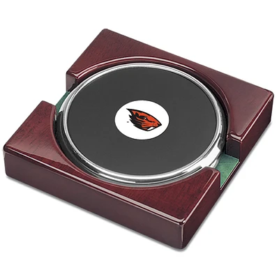 Silver Oregon State Beavers Two-Piece Coaster Set