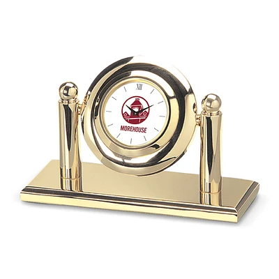 Gold Morehouse Maroon Tigers Arcade Desk Clock