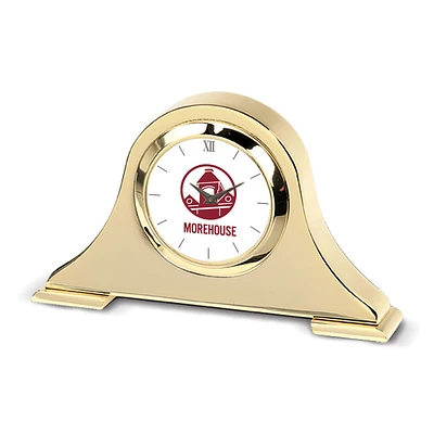 Gold Morehouse Maroon Tigers Napoleon Desk Clock