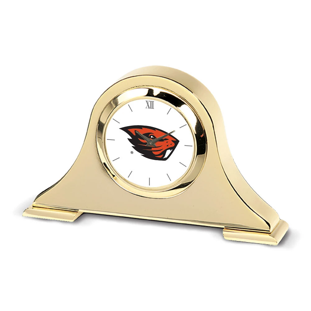 Gold Oregon State Beavers Napoleon Desk Clock