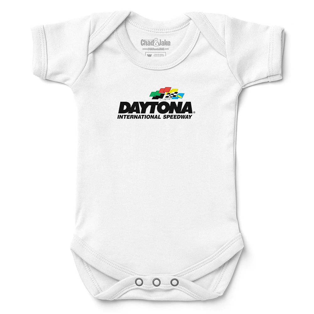 Infant Chad & Jake White Daytona International Speedway Bodysuit