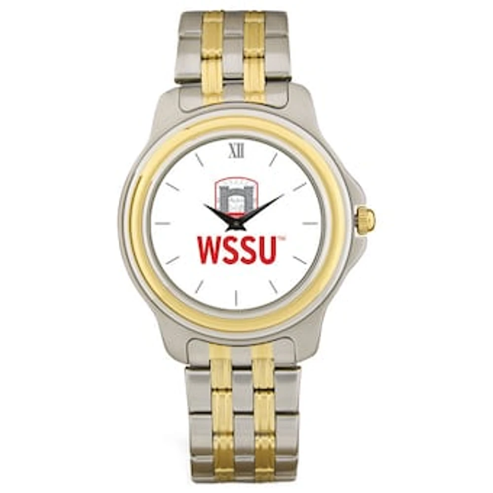 Men's Silver Winston-Salem State Rams Two-Tone Wristwatch