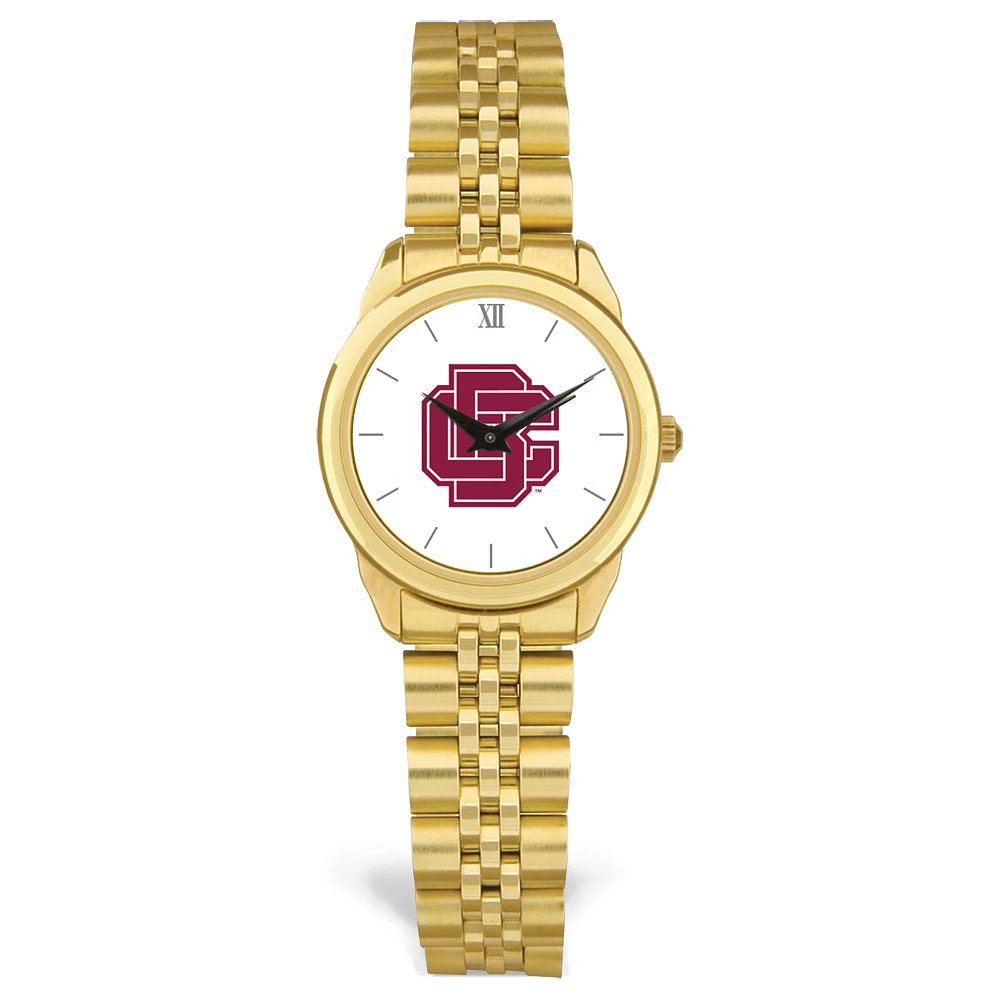 Women's Gold Bethune-Cookman Wildcats Rolled Link Bracelet Wristwatch