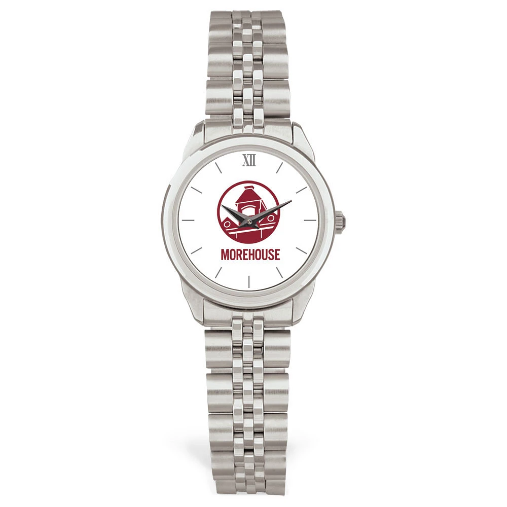 Women's Silver Morehouse Maroon Tigers Rolled Link Bracelet Wristwatch