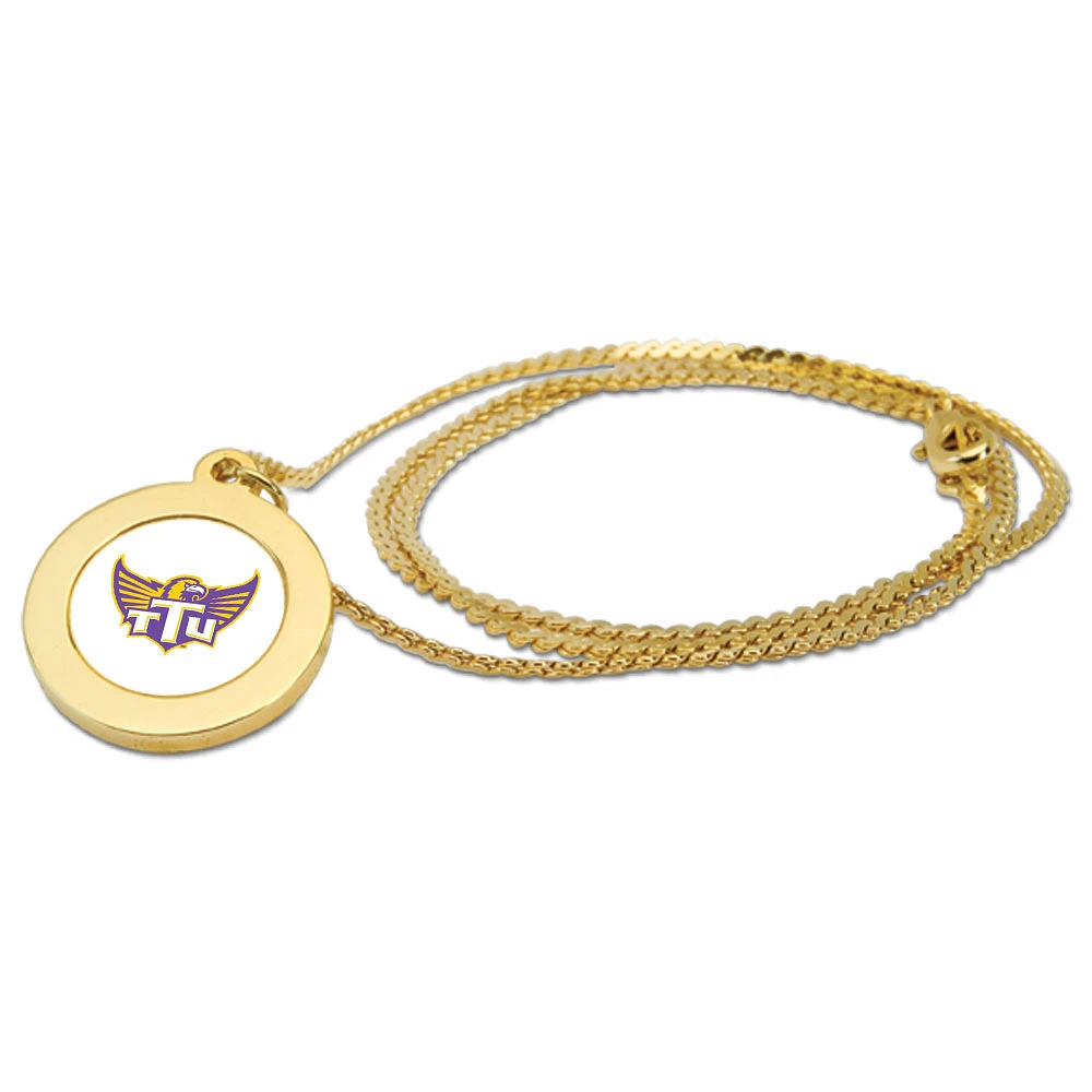 Gold Tennessee Tech Golden Eagles Pendant Necklace