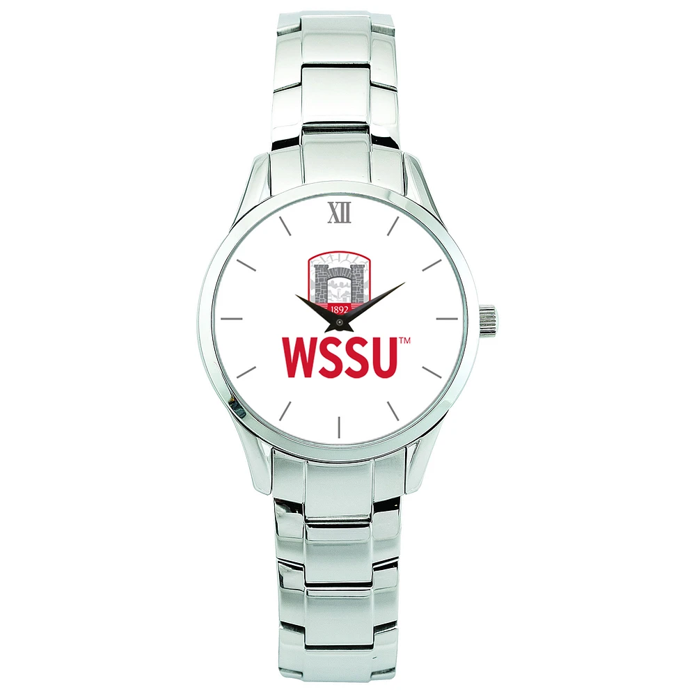 Women's Silver Winston-Salem State Rams Stainless Steel Wristwatch