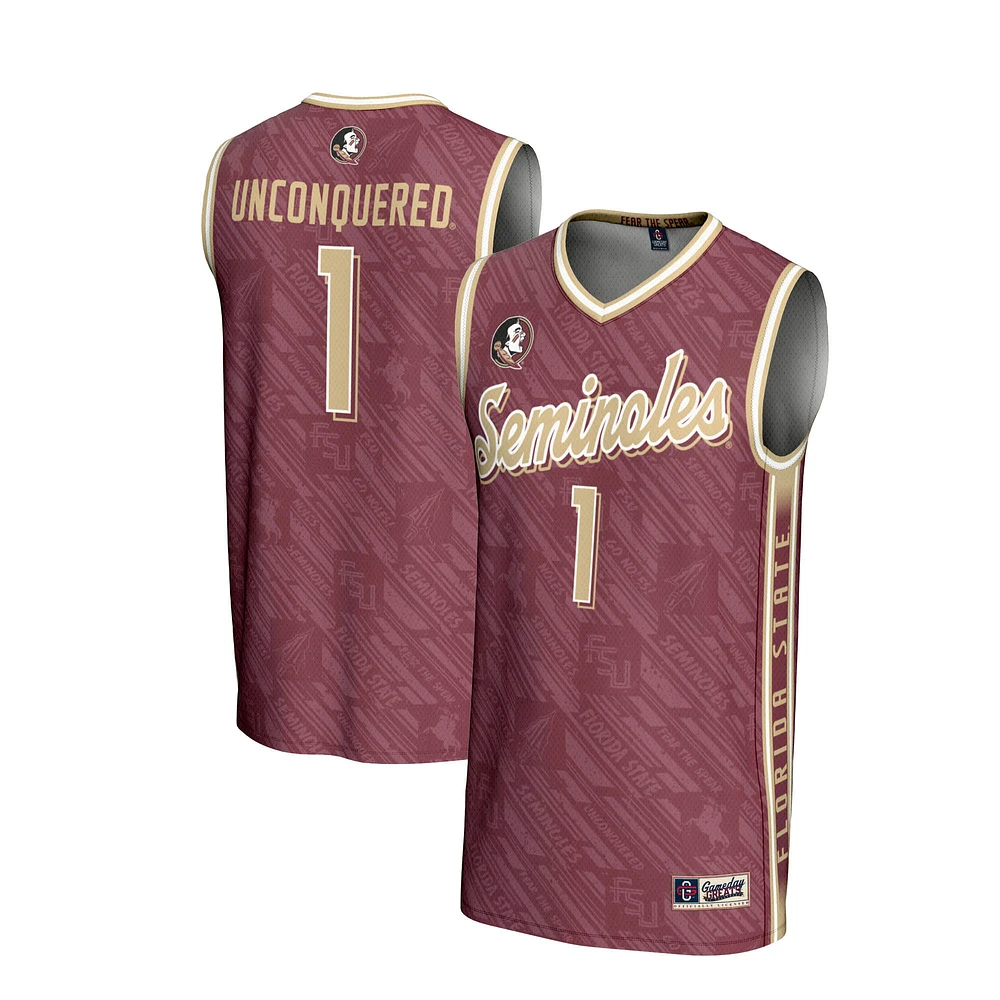 Youth GameDay Greats #1 Garnet Florida State Seminoles Lightweight Highlight Print Basketball Jersey