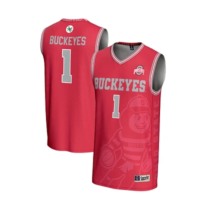 Unisex GameDay Greats #1 Scarlet Ohio State Buckeyes Lightweight Icon Print Basketball Jersey