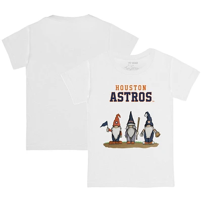 Youth Tiny Turnip White Houston Astros Gnomes T-Shirt