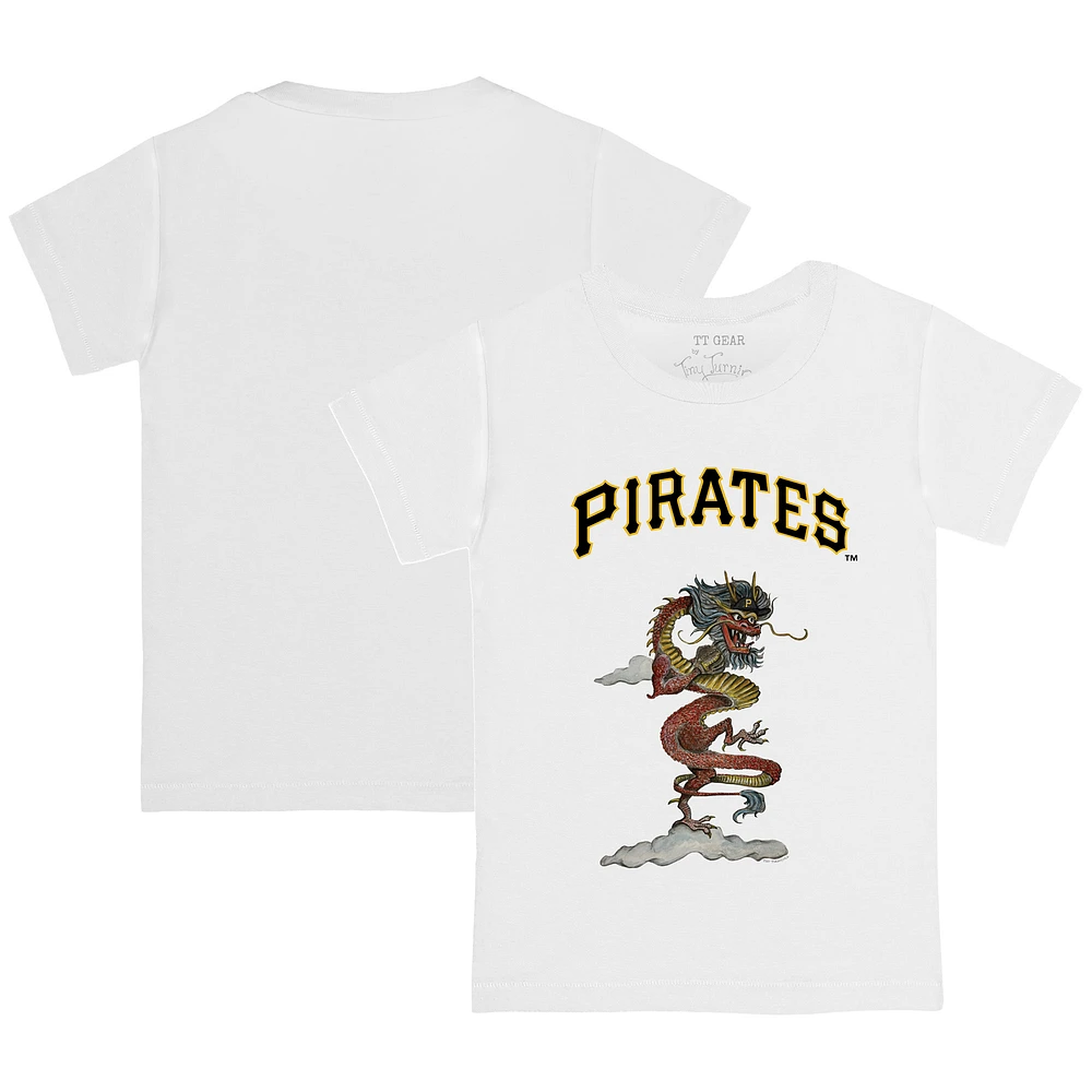 Youth Tiny Turnip White Pittsburgh Pirates 2024 Year of the Dragon T-Shirt
