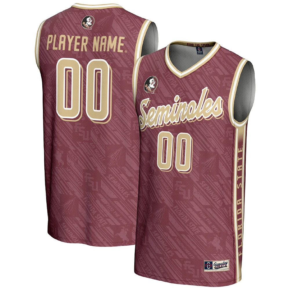 Youth GameDay Greats Garnet Florida State Seminoles NIL Pick-A-Player Women's Basketball Lightweight Highlight Print Jersey