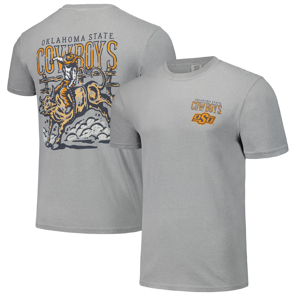 Unisex Gray Oklahoma State Cowboys Hyper Local Bull Ride T-Shirt