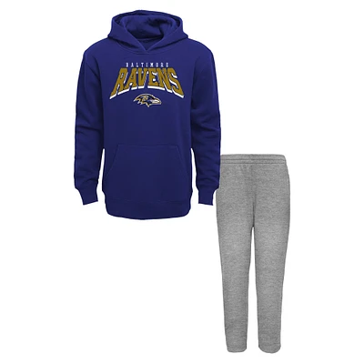 Toddler Baltimore Ravens Dynamic Duo Fleece Pullover Hoodie & Sweatpants Set