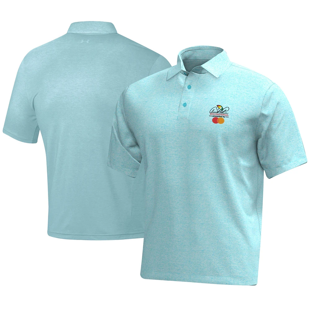 Men's Under Armour Heather Blue Arnold Palmer Invitational Playoff 3.0 Heather Polo