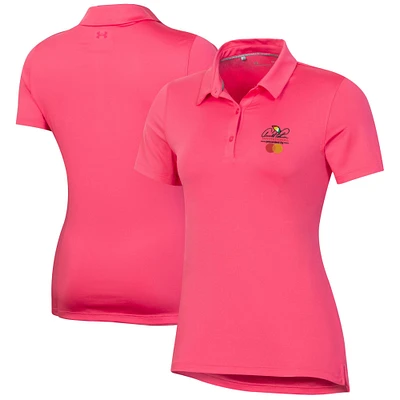 Women's Under Armour Pink Arnold Palmer Invitational T2 Green Polo