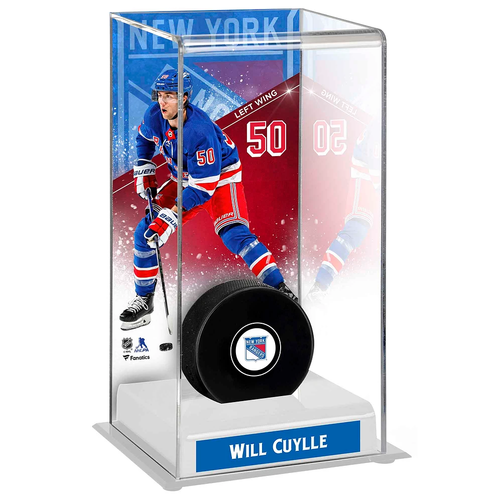 Will Cuylle New York Rangers Deluxe Tall Hockey Puck Case