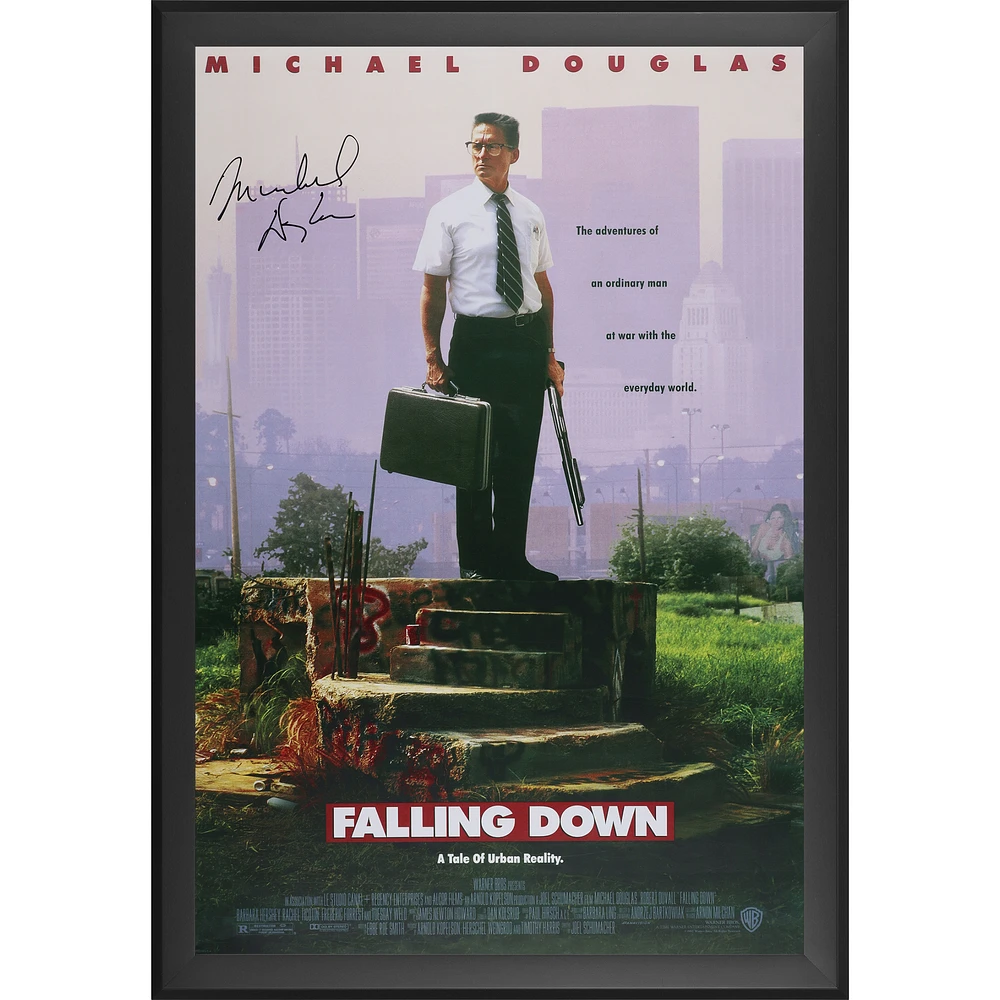 Michael Douglas Falling Down Autographed Framed 27" x 40" Movie Poster