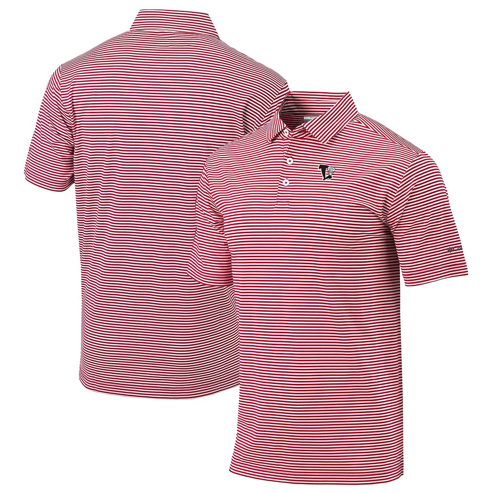 Men's Columbia Red Lansing Lugnuts Omni-Wick Club Invite Polo