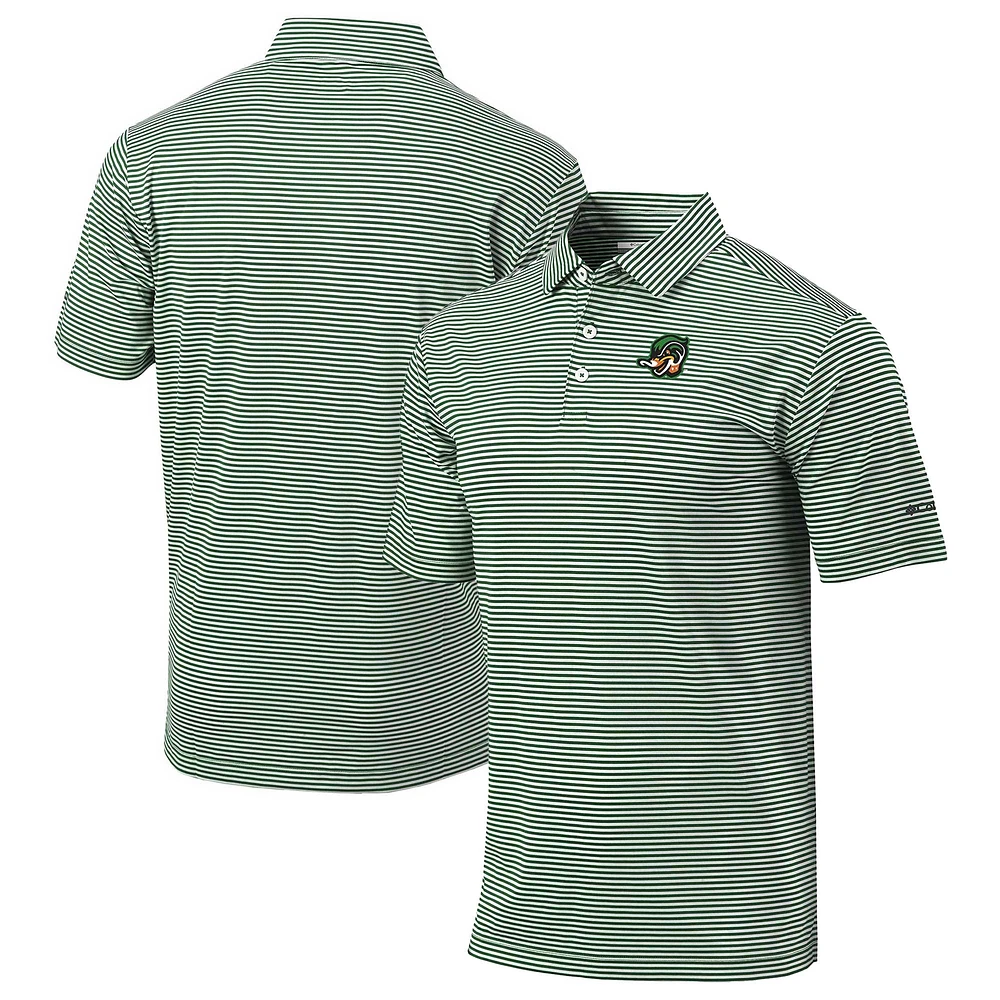 Men's Columbia Green Down East Wood Ducks Omni-Wick Club Invite Polo