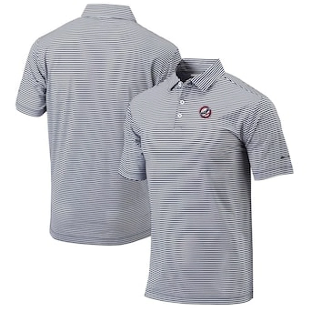 Men's Columbia Navy Louisville Bats Omni-Wick Club Invite Polo