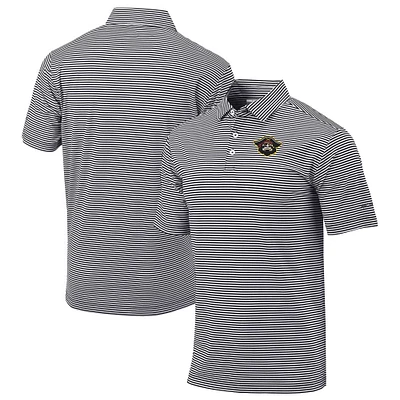 Men's Columbia Black Bradenton Marauders Omni-Wick Club Invite Polo