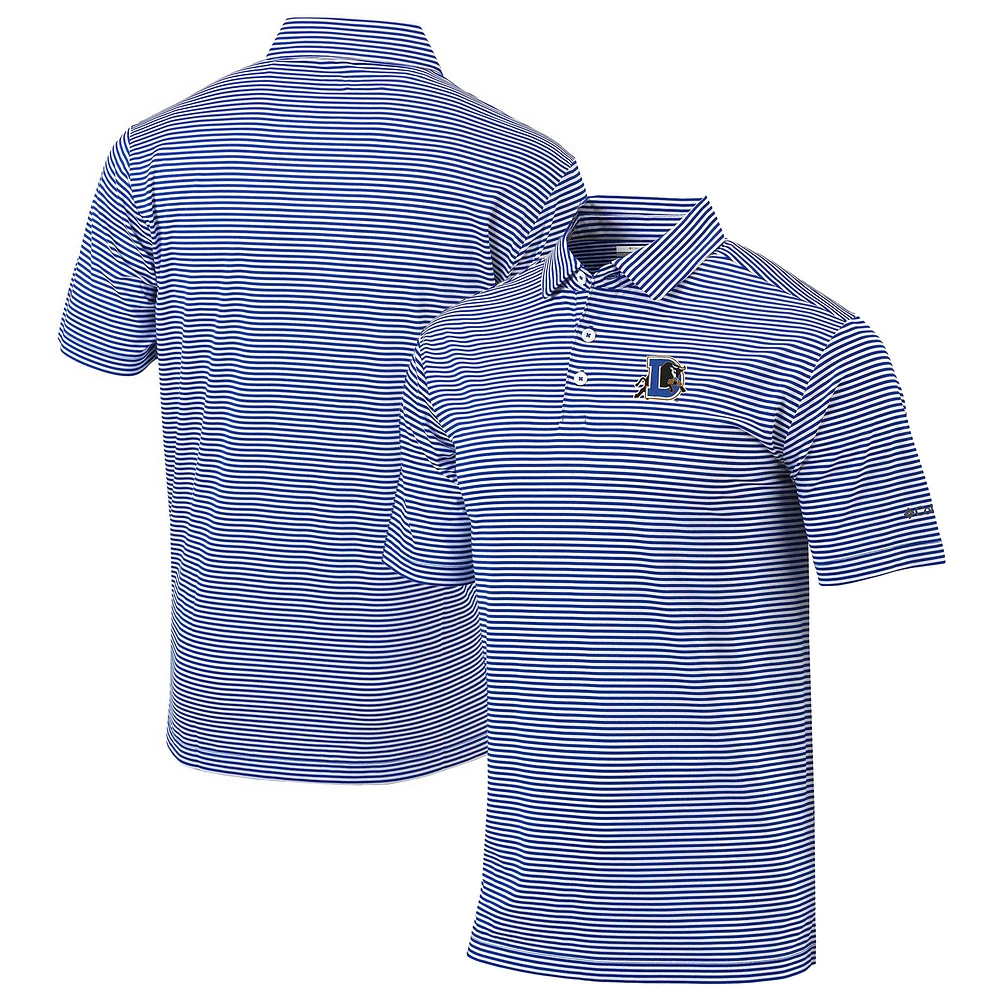 Men's Columbia Blue Durham Bulls Omni-Wick Club Invite Polo