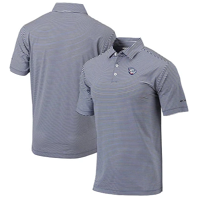 Men's Columbia Navy Lehigh Valley IronPigs Omni-Wick Club Invite Polo