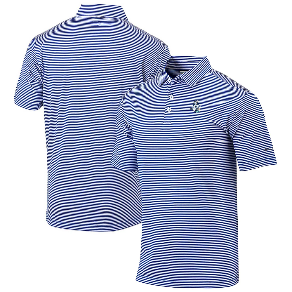 Men's Columbia Blue Hartford Yard Goats Omni-Wick Club Invite Polo
