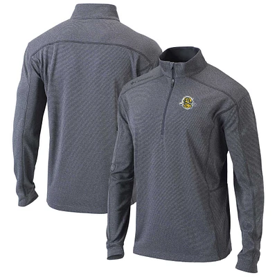 Men's Columbia Heather Gray Charleston RiverDogs Omni-Wick Shotgun Quarter-Zip Pullover Top