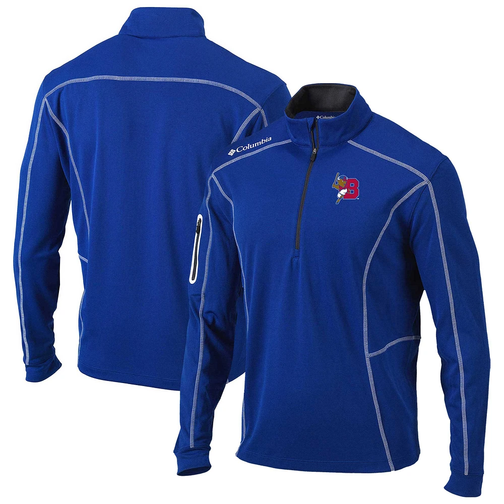 Men's Columbia Blue Buffalo Bisons Omni-Wick Shotgun Quarter-Zip Pullover Top