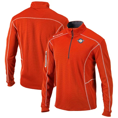 Men's Columbia Orange Las Vegas Aviators Omni-Wick Shotgun Quarter-Zip Pullover Top