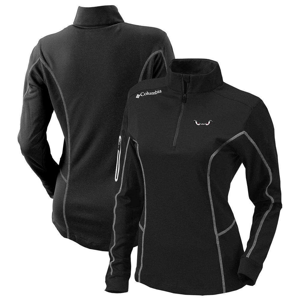 Women's Columbia Black Lake Elsinore Storm Omni-Wick Shotgun Quarter-Zip Pullover Top