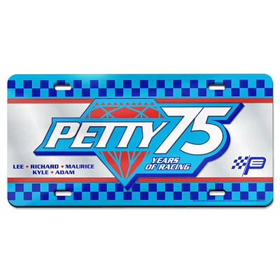 WinCraft Richard Petty 75th Anniversary Laser Cut Acrylic License Plate